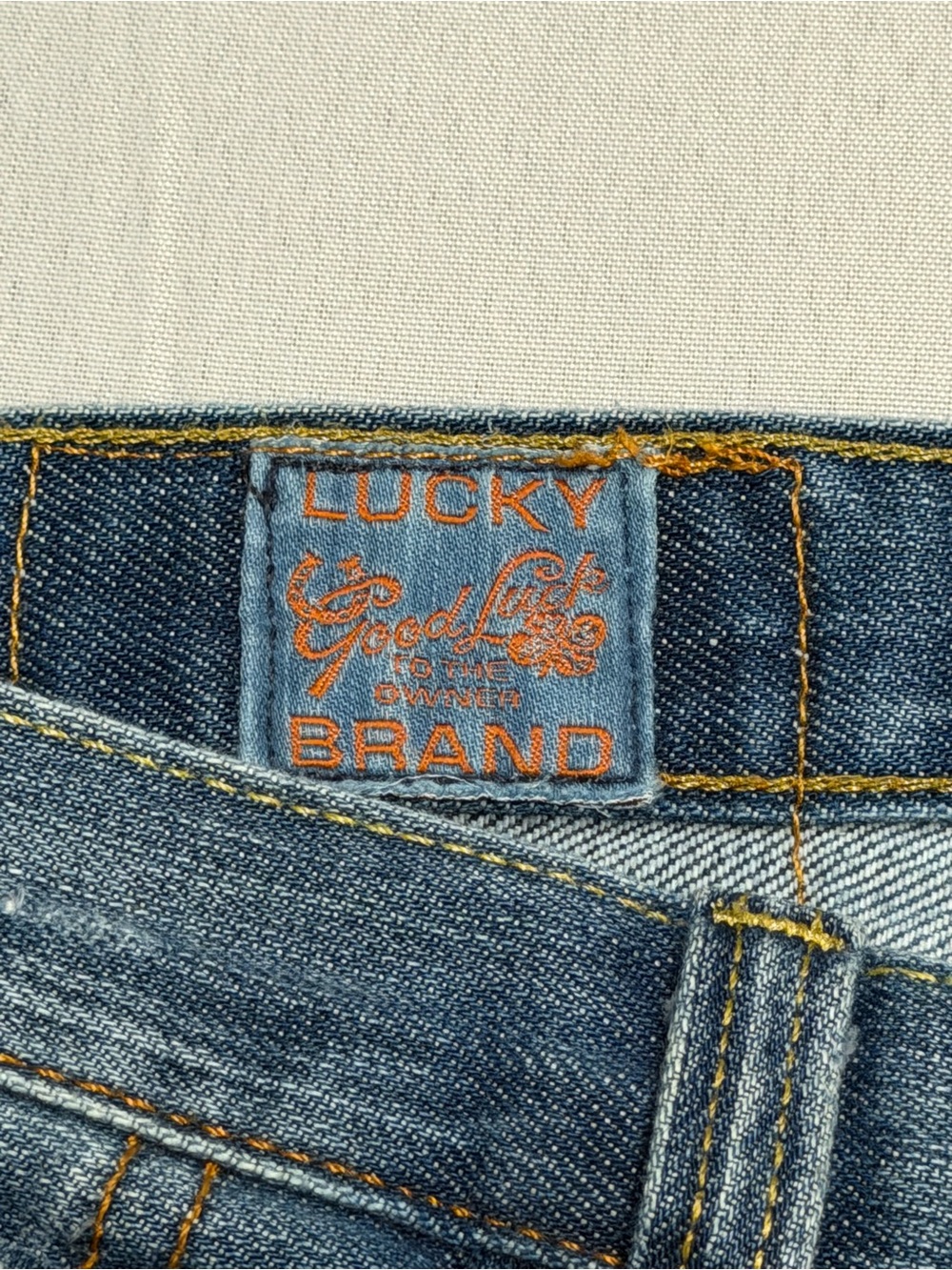 Lucky Brand Vintage Straight Jeans Men’s 33 Medium Wash Stretch Denim Blue - Picture 6 of 12